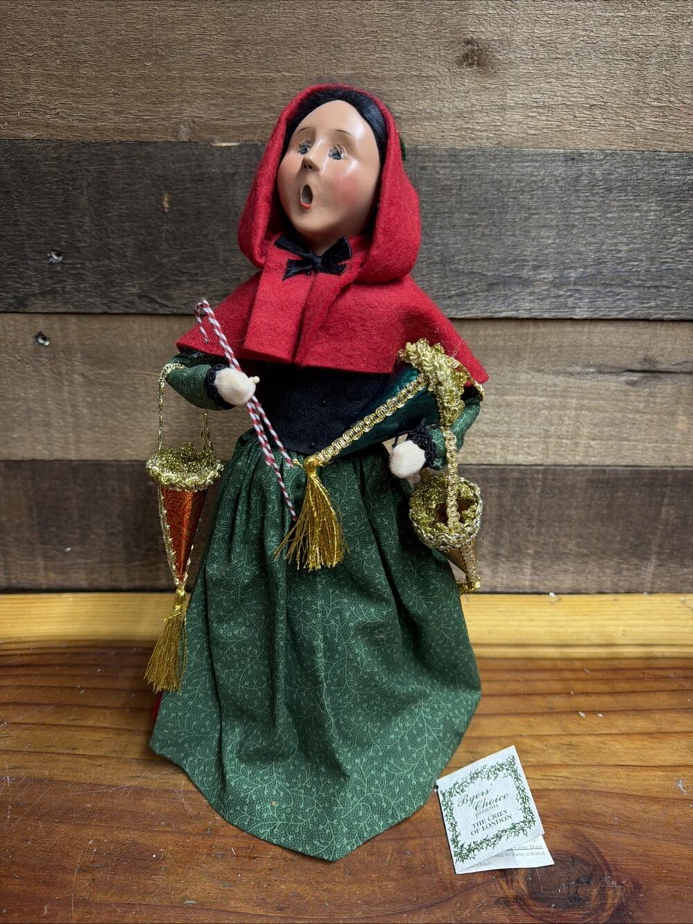 Byers’ Choice Caroler “Cries of London Woman Selling Candy Canes” 2004